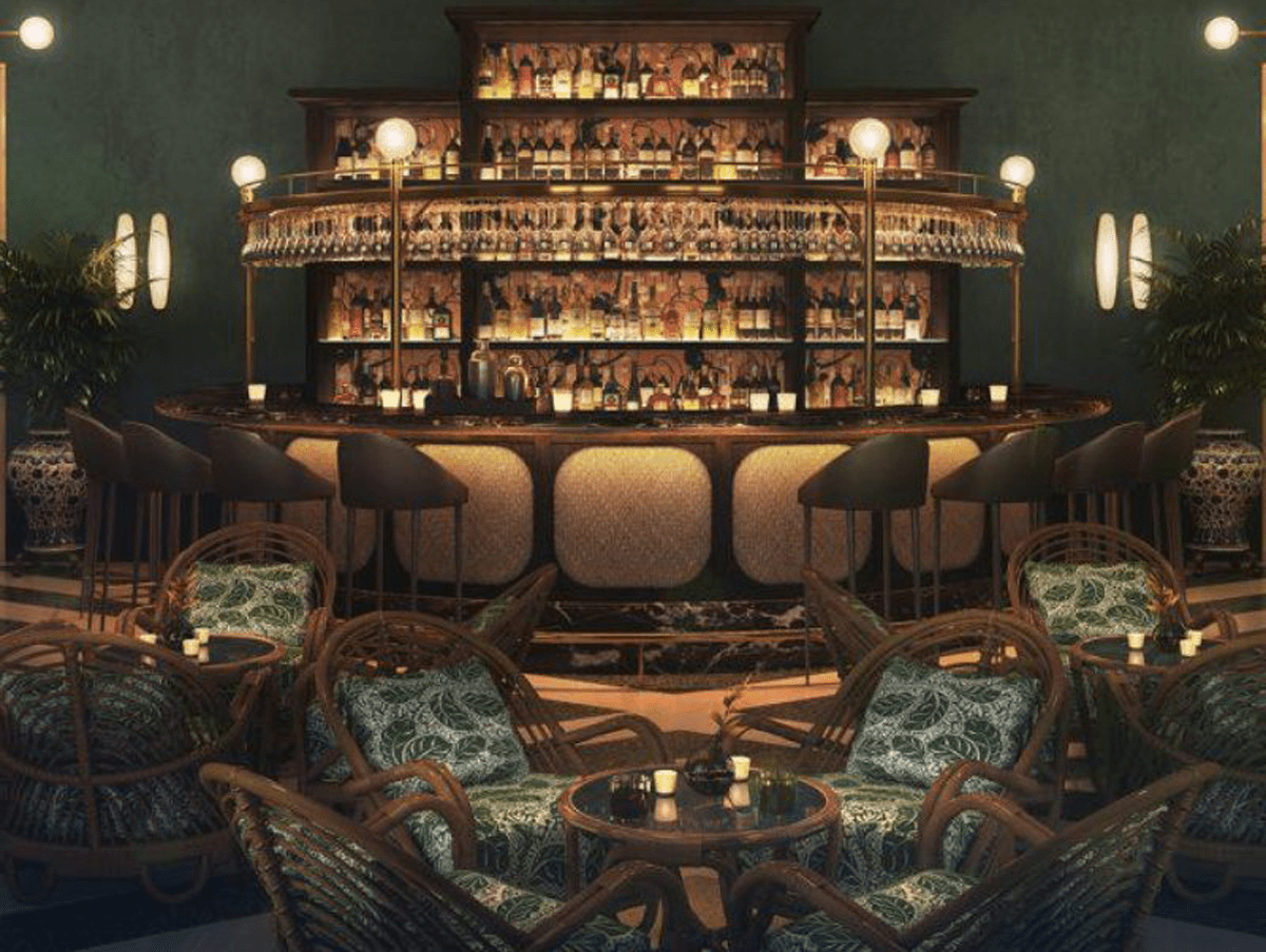 Stylish bar at The Quorum Club Mumbai with elegant design and ambiance