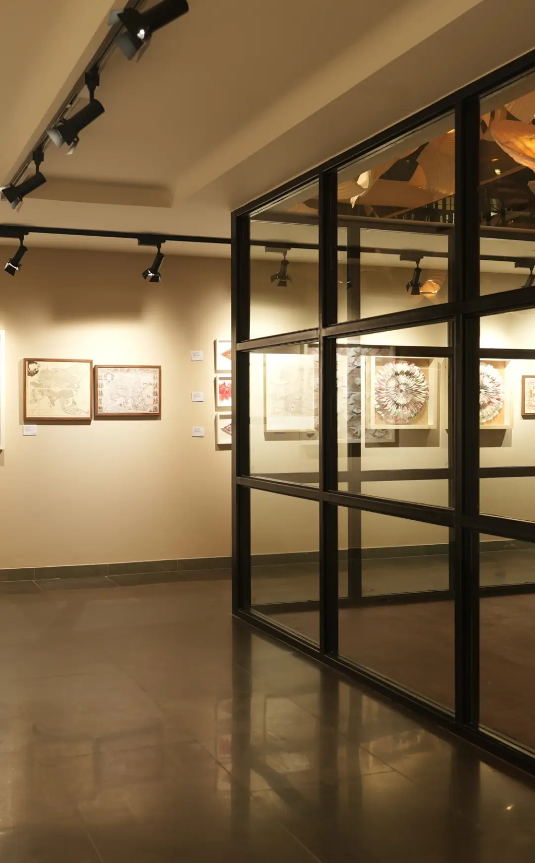 Art-adorned Gallery space at The Quorum Hyderabad for creative inspiration.