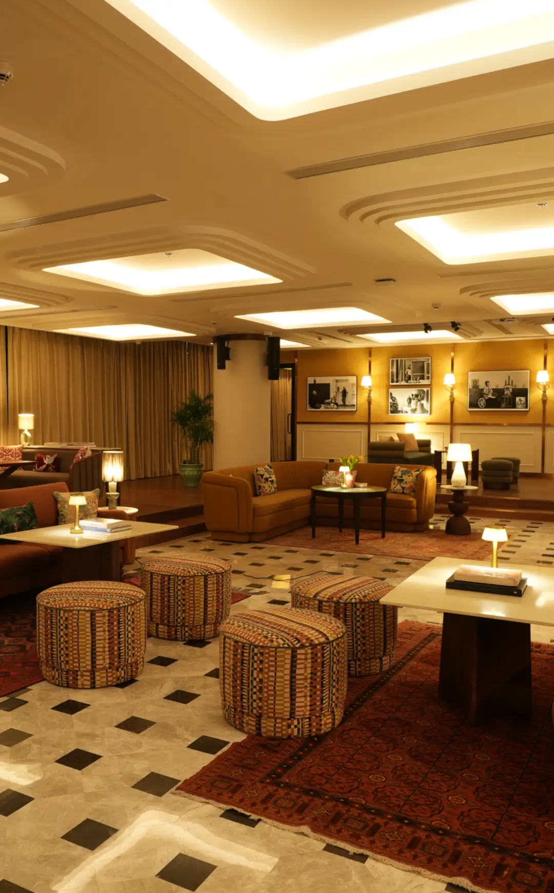Warm Members Lounge for relaxation and work at The Quorum Hyderabad 